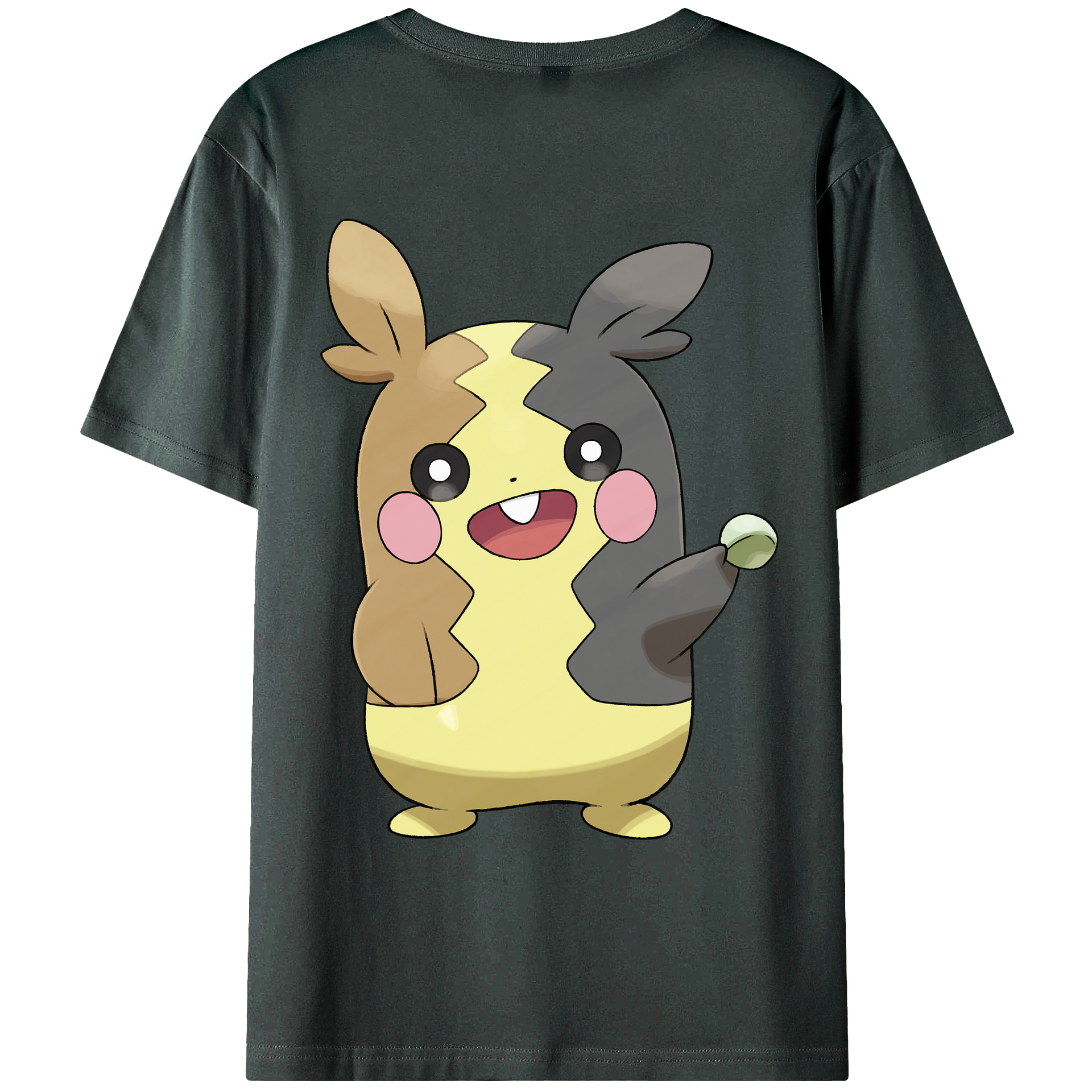 （画像用） ポケットモンスター Pokémon 綿100％ メンズ半袖Tシャツ（バックプリント） 通気性